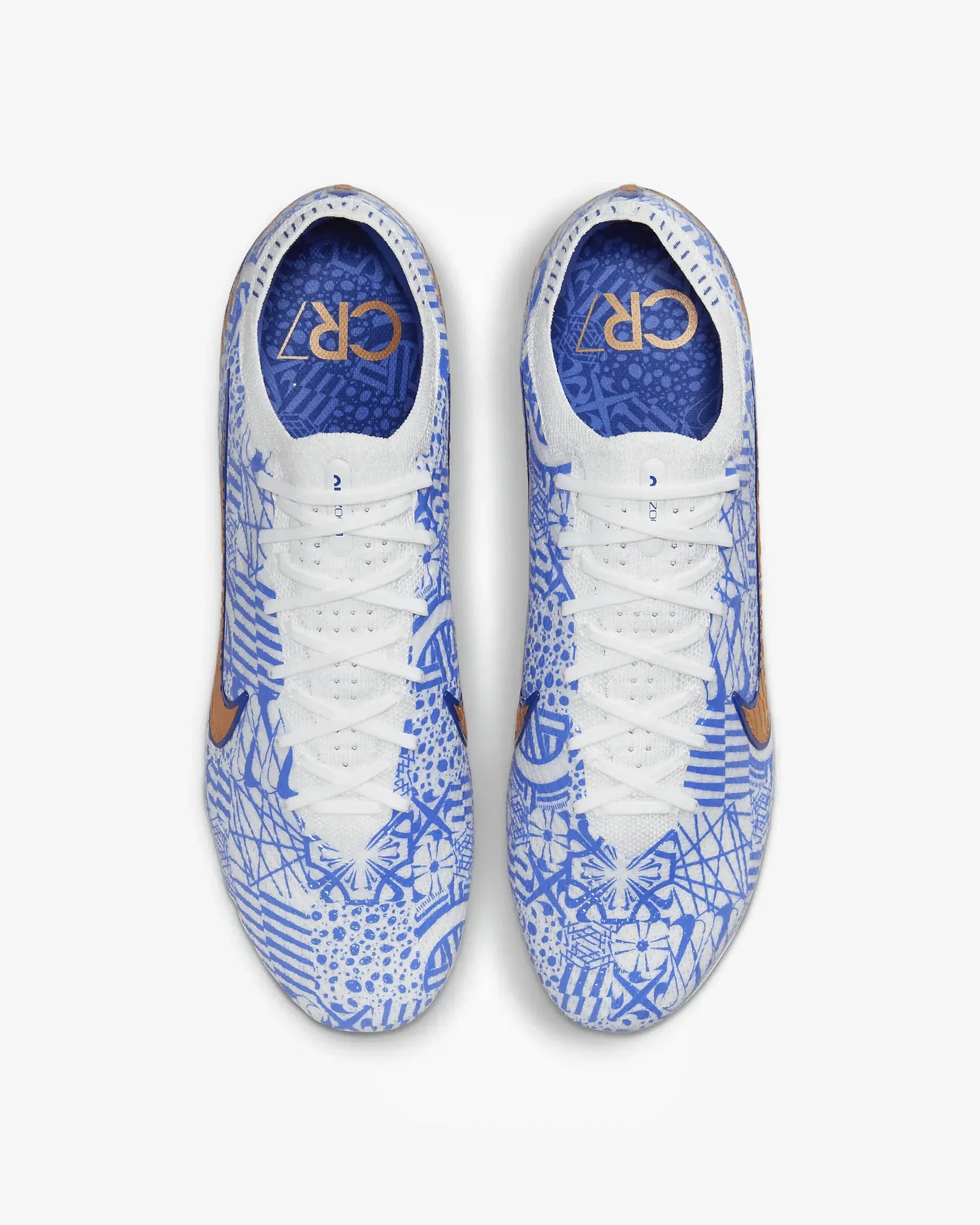 Nike Zoom Vapor 15 Elite CR7 FG - White-Metallic Copper