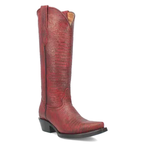 Online Exclusive | Dingo | Athena Leather Boot in Red **PREORDER