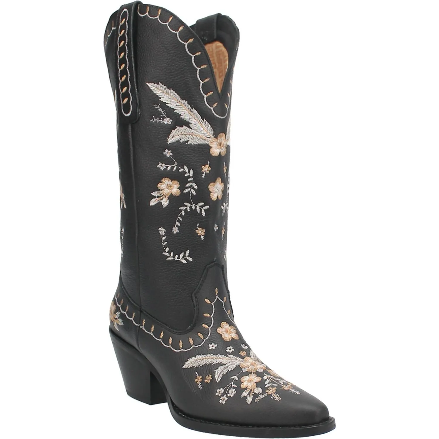 Online Exclusive | Dingo | Full Bloom Cowboy Boot in Black **PREORDER