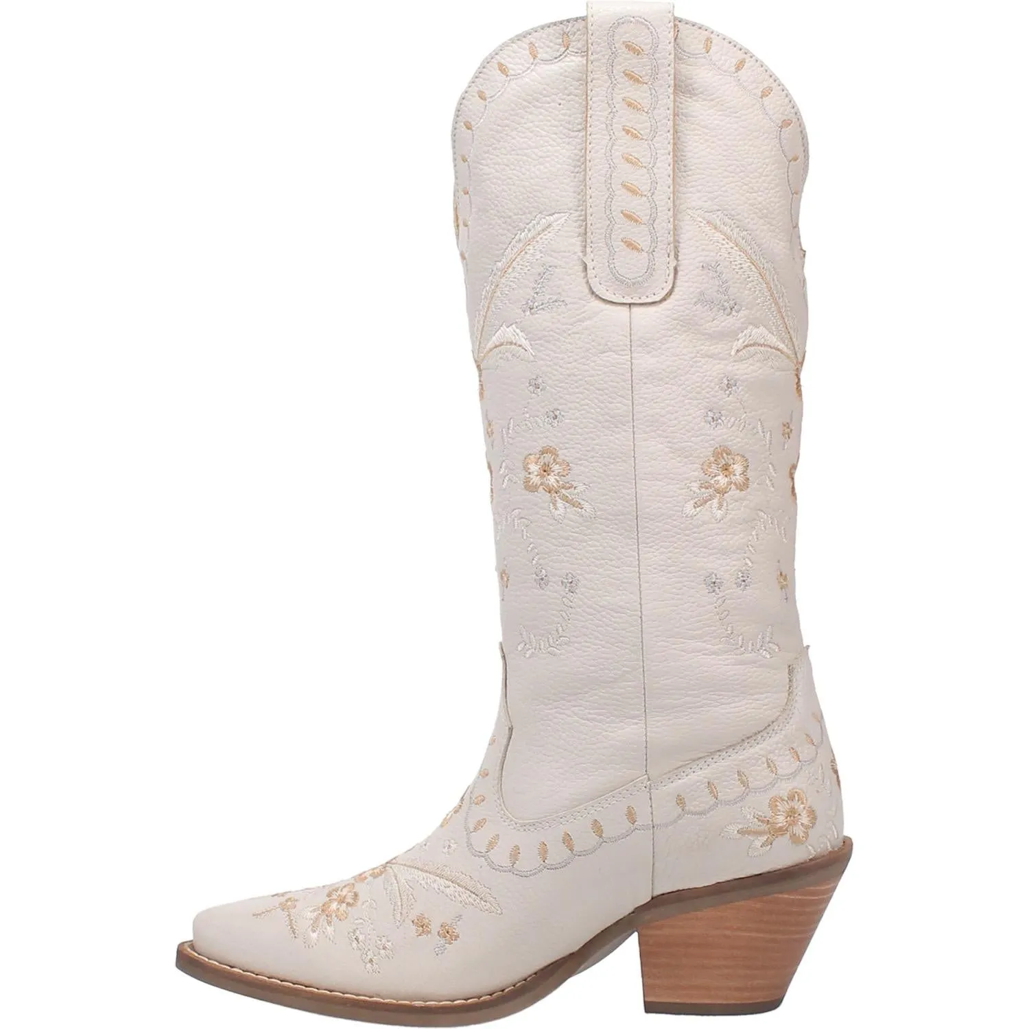 Online Exclusive | Dingo | Full Bloom Cowboy Boot in White **PREORDER