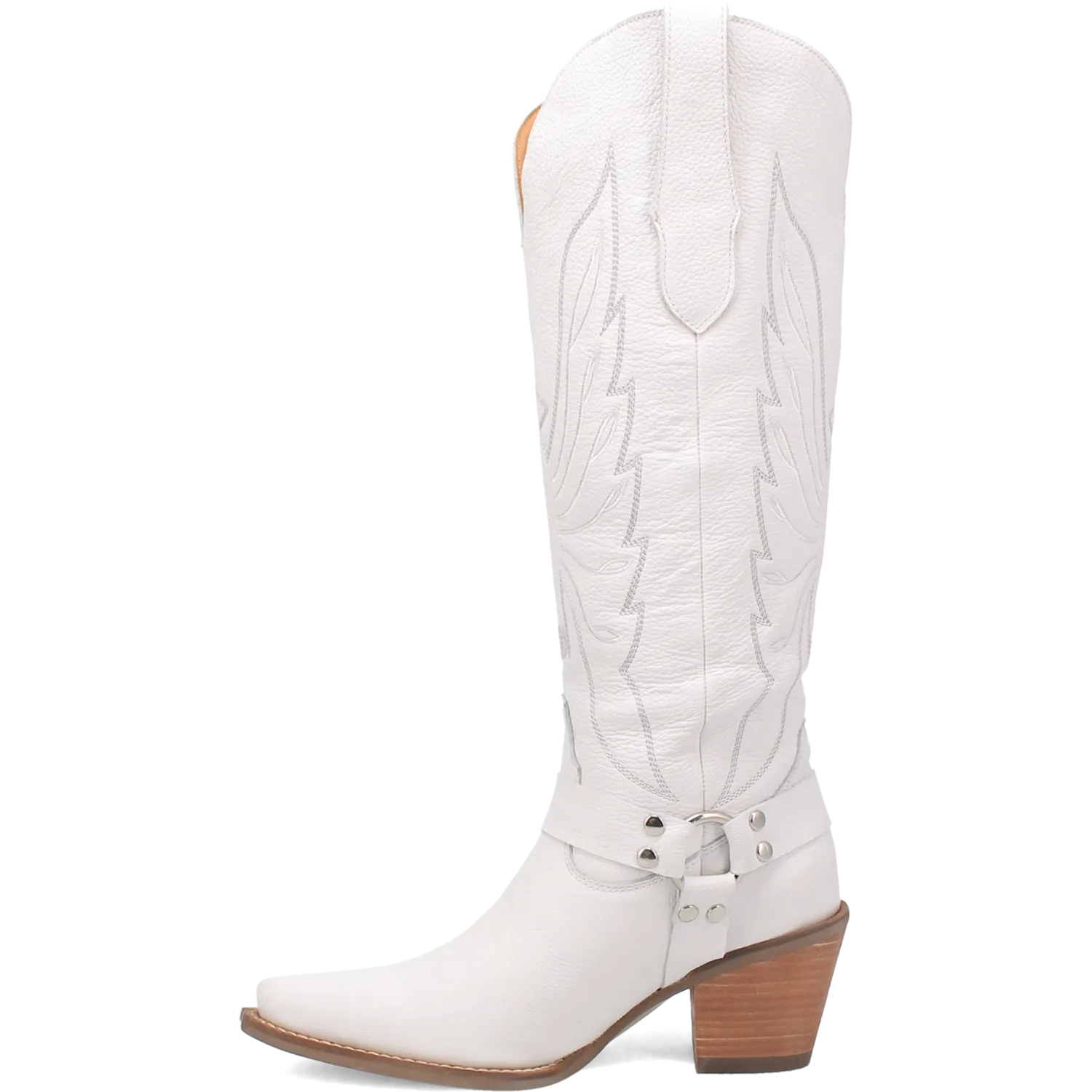 Online Exclusive | Dingo | Heavens to Betsy Leather Boot in White **PREORDER