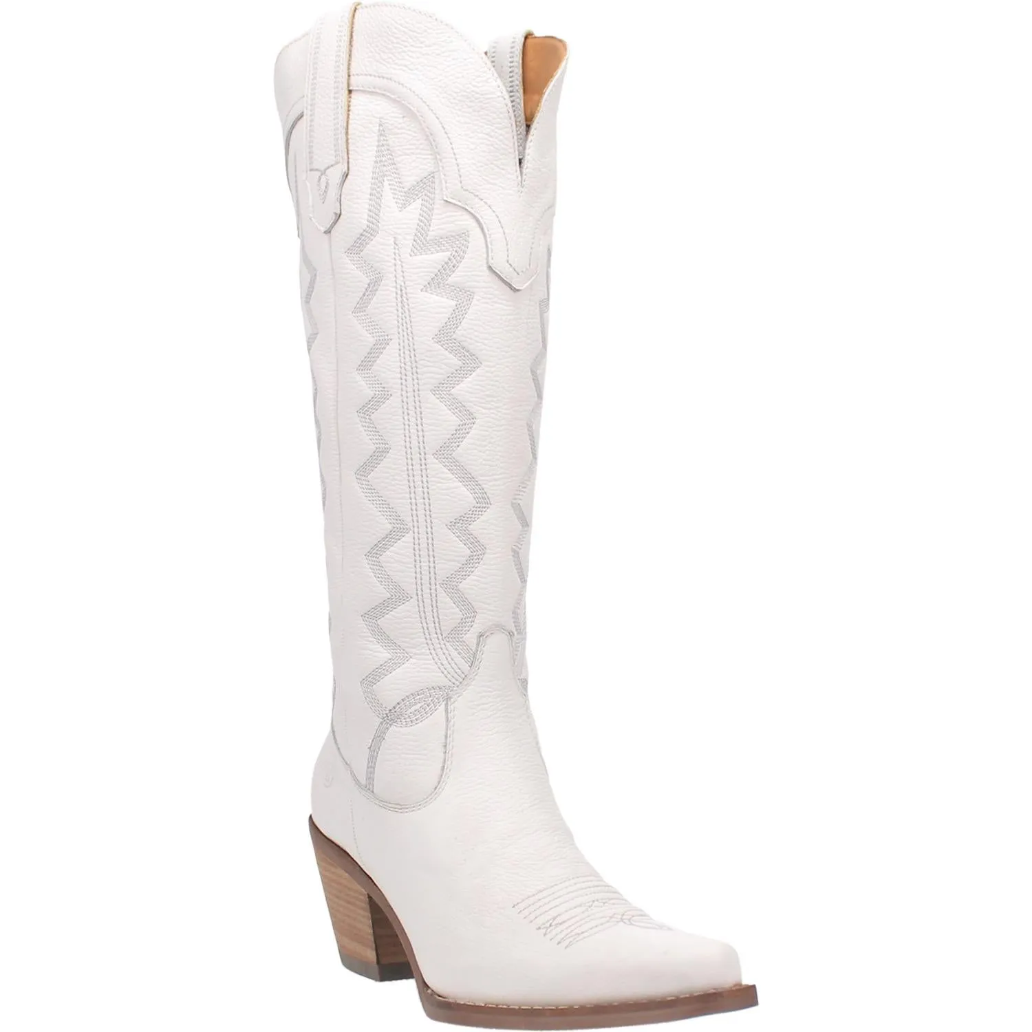 Online Exclusive | Dingo | High Cotton Tall Leather Cowboy Boots in White  **PREORDER