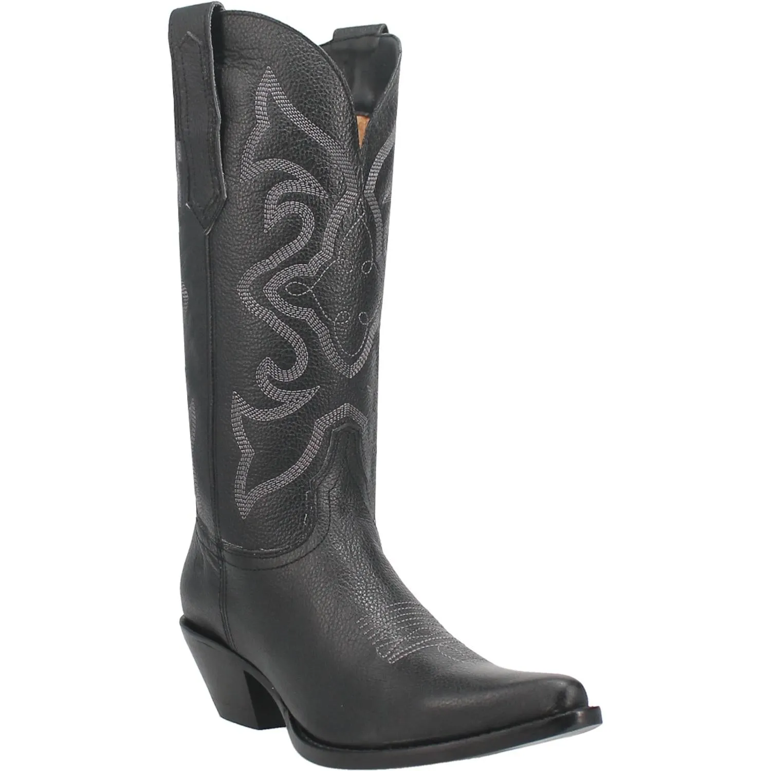 Online Exclusive | Dingo | Out West Leather Cowboy Boots in Black Smooth **PREORDER