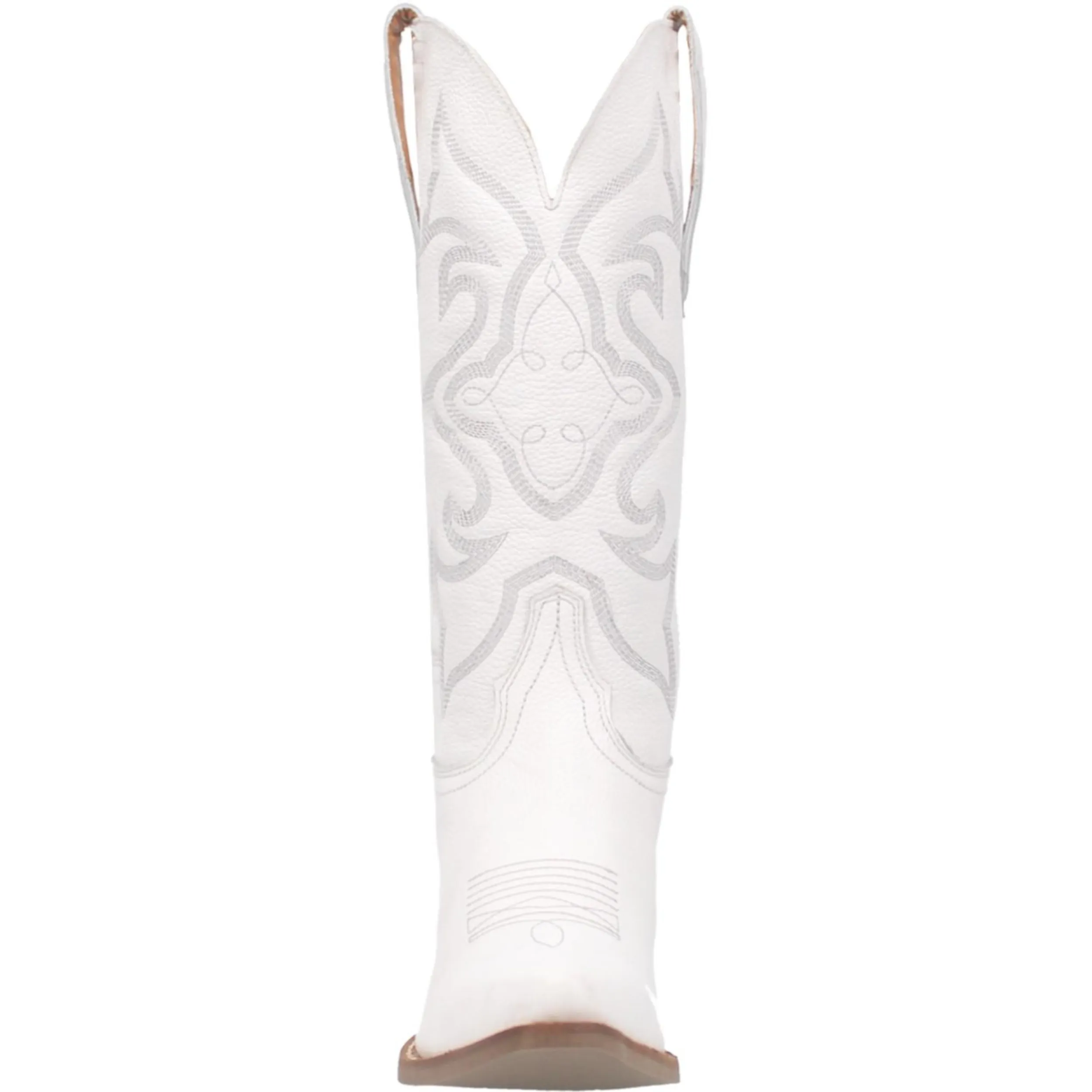 Online Exclusive | Dingo | Out West Leather Cowboy Boots in White Smooth **PREORDER