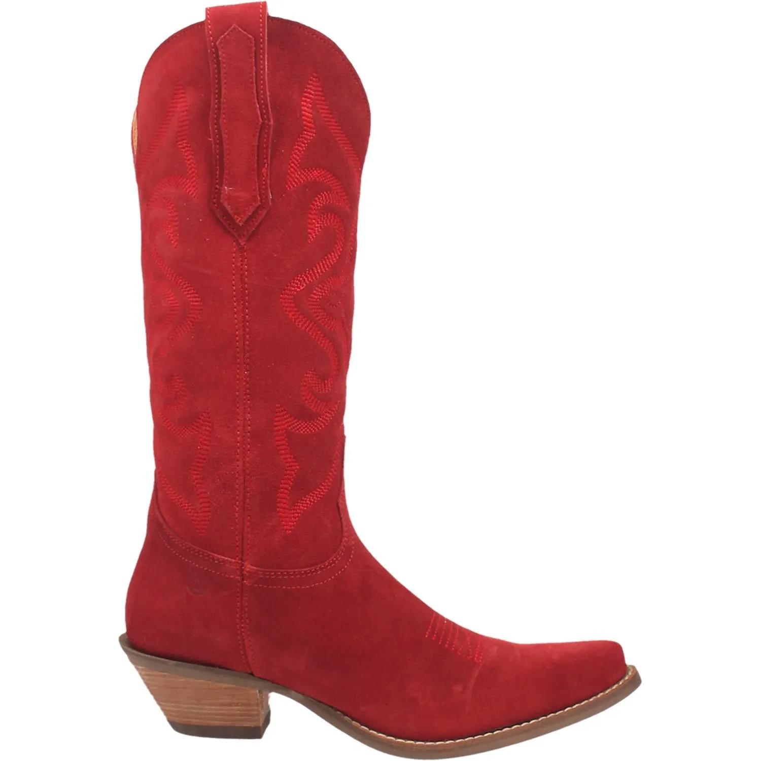 Online Exclusive | Dingo | Out West Suede Cowboy Boots in Red  **PREORDER