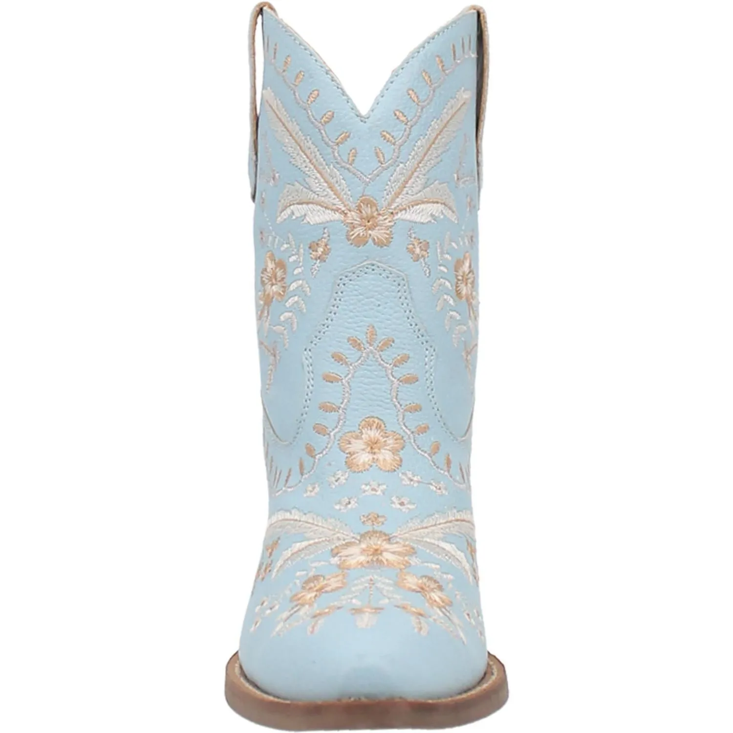 Online Exclusive | Dingo | Primrose Leather Floral Stitch Bootie in Blue  **PREORDER