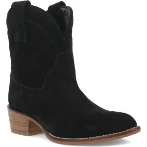 Online Exclusive | Dingo | Tumbleweed Suede Leather Bootie in Black **PREORDER