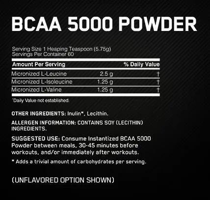 Optimum Nutrition Instantized BCAA 5000