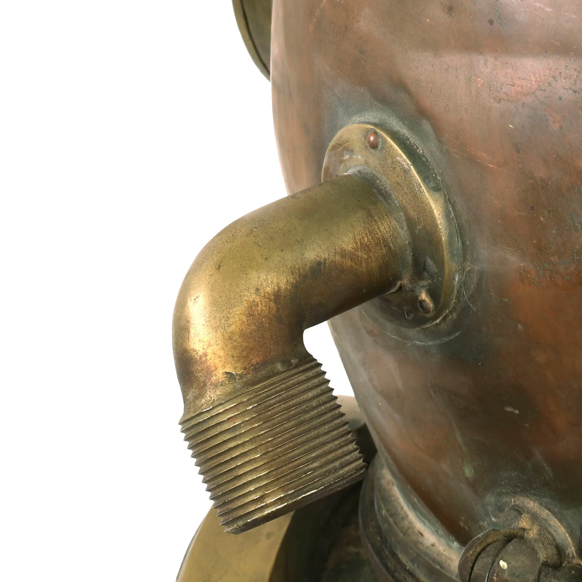 Original U.S. Pre-WWII Mark V Diving Suit & Bronze Toe Diving Boots by A. Schrader’s Son Inc. & Replica Diver’s Helmet