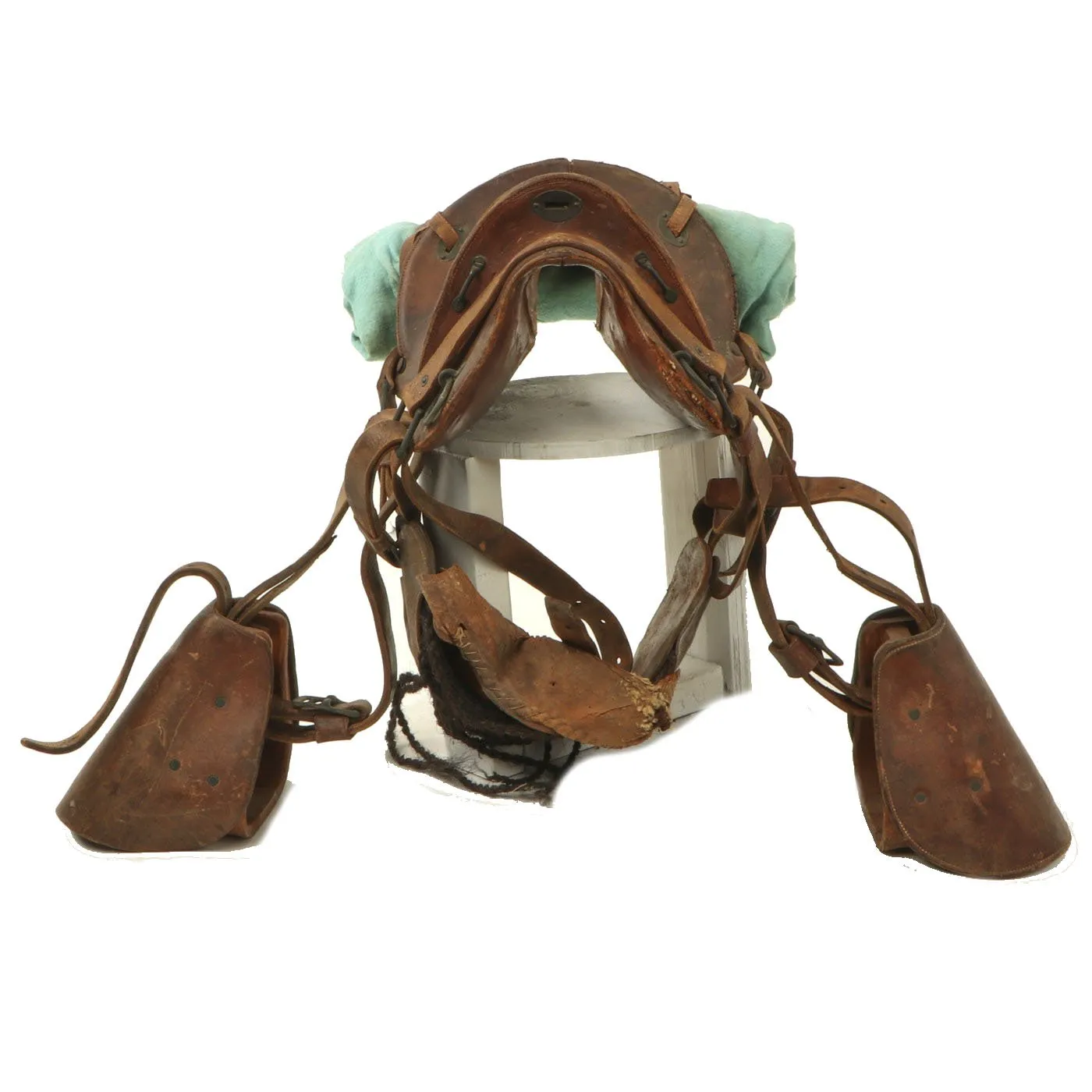 Original U.S. WWI 11 Inch Cavalry McClellan Style Saddle with Stirrups & Blanket