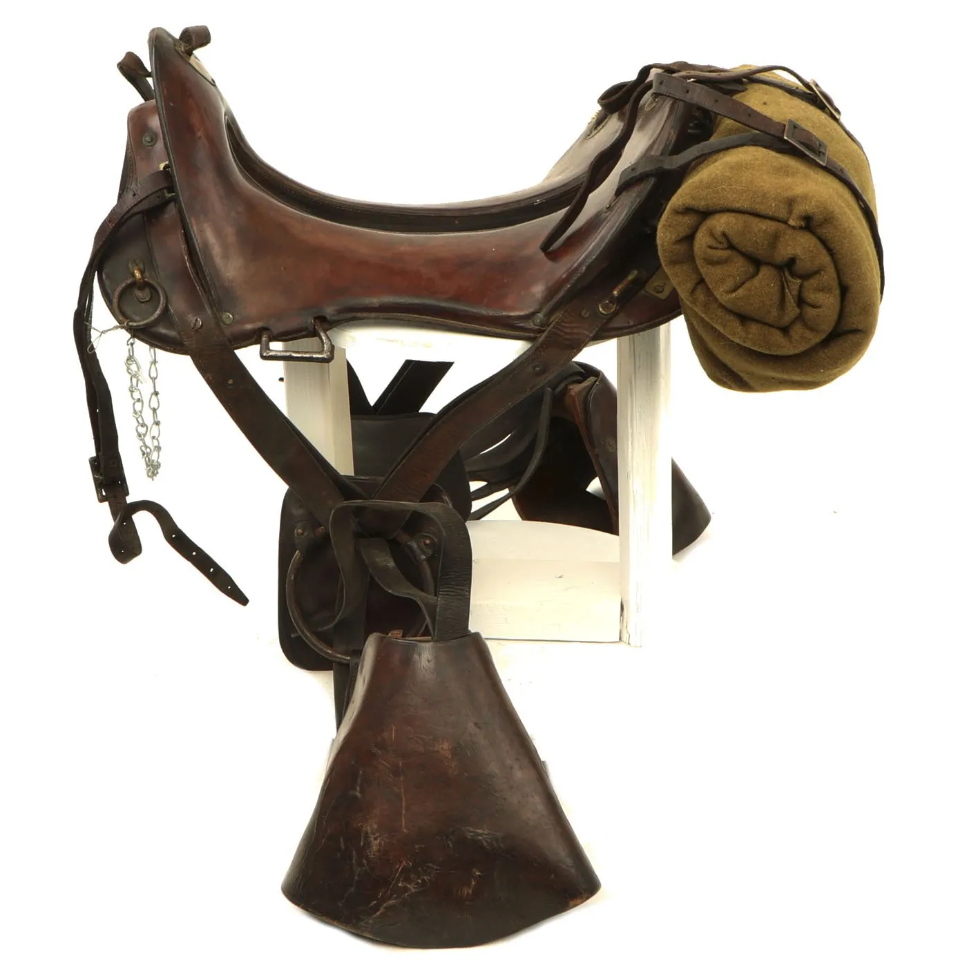 Original U.S. WWI Cavalry McClellan Style Saddle