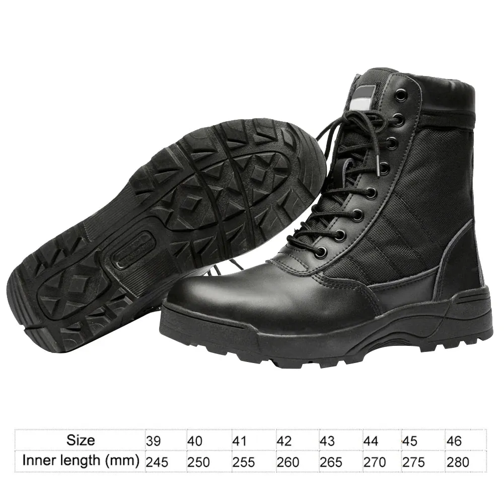 Outdoor Hiking Boots Lace Up Winter Tactical Military Boots Breathable Hunting Training Boots Lightweight Non-Slip for Men