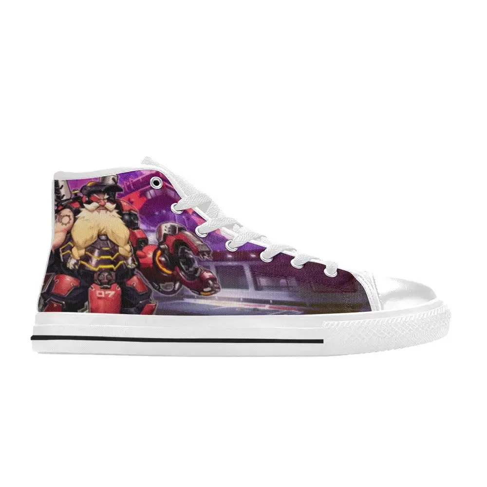 Overwatch Shoes , Overwatch Torbjorn Shoes High Top Sneakers for Kids and Adults