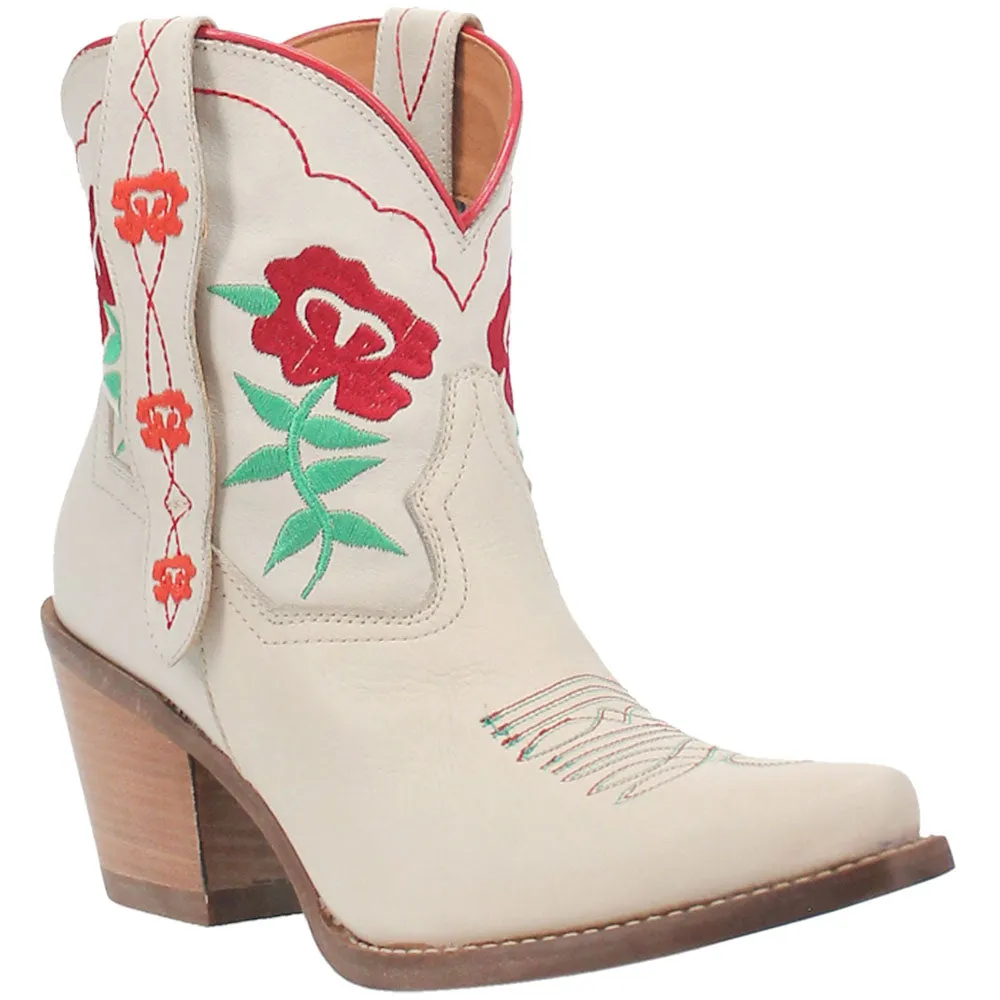 Play Pretty Embroidered Floral Snip Toe Cowboy Booties