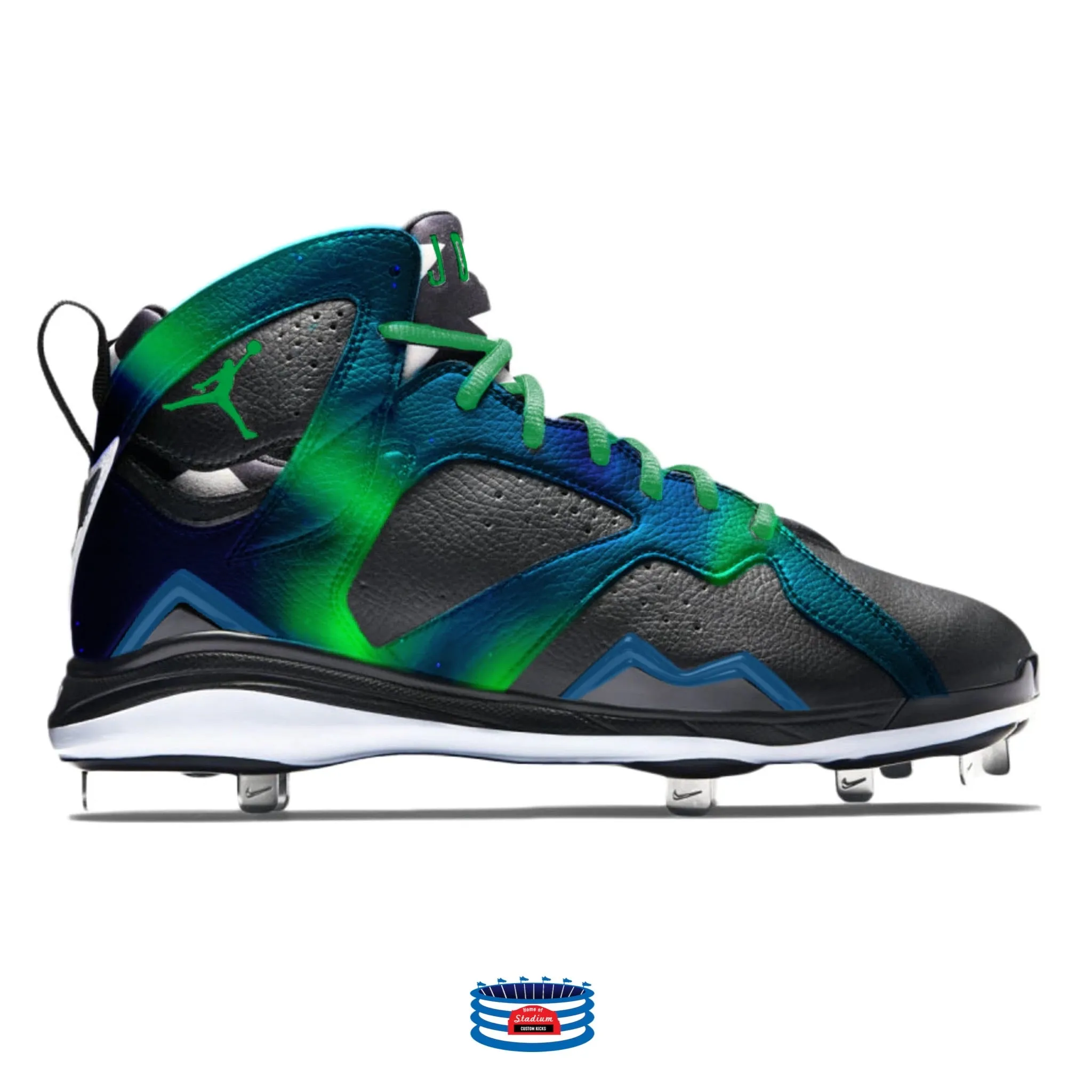 "Aurora" Jordan 7 Retro Cleats