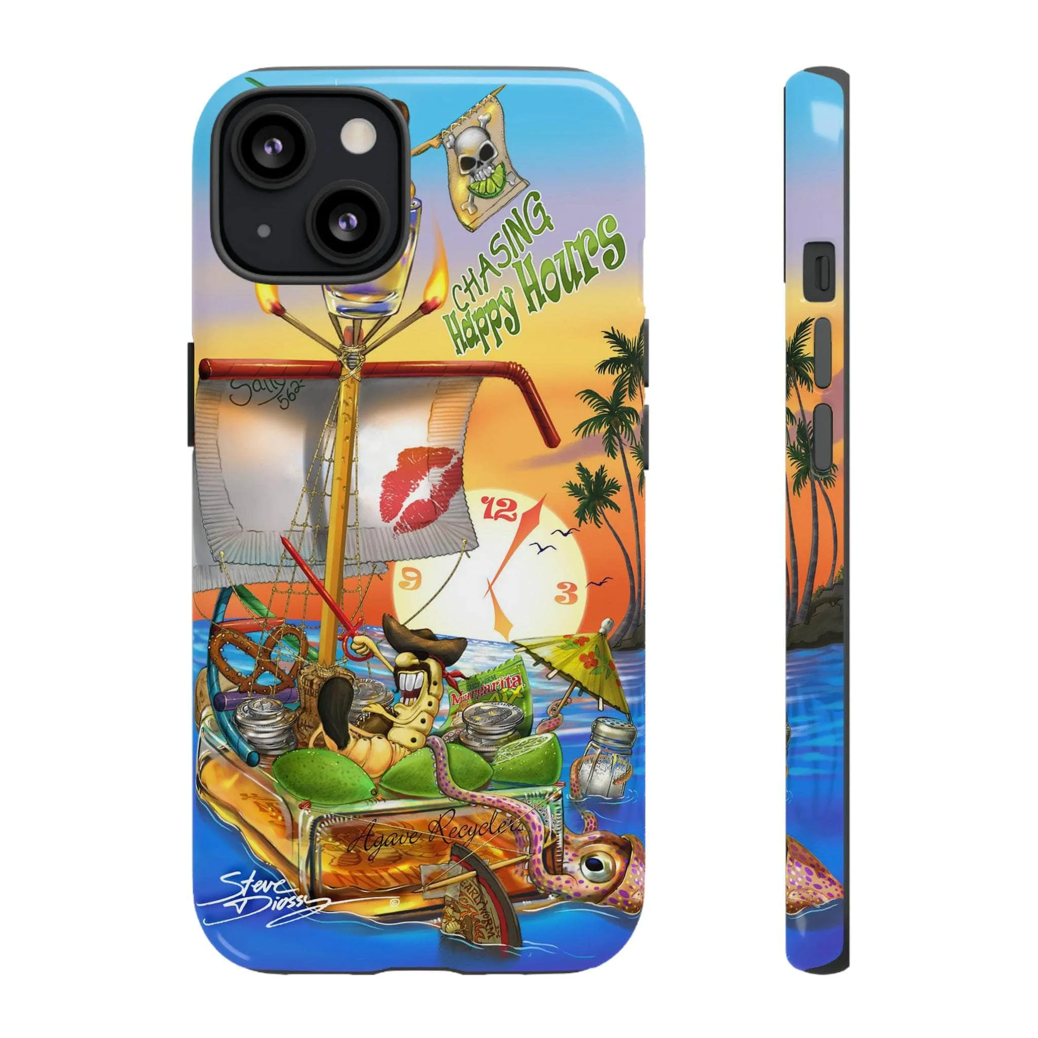 "Chasing Happy Hours" Tough Phone Cases