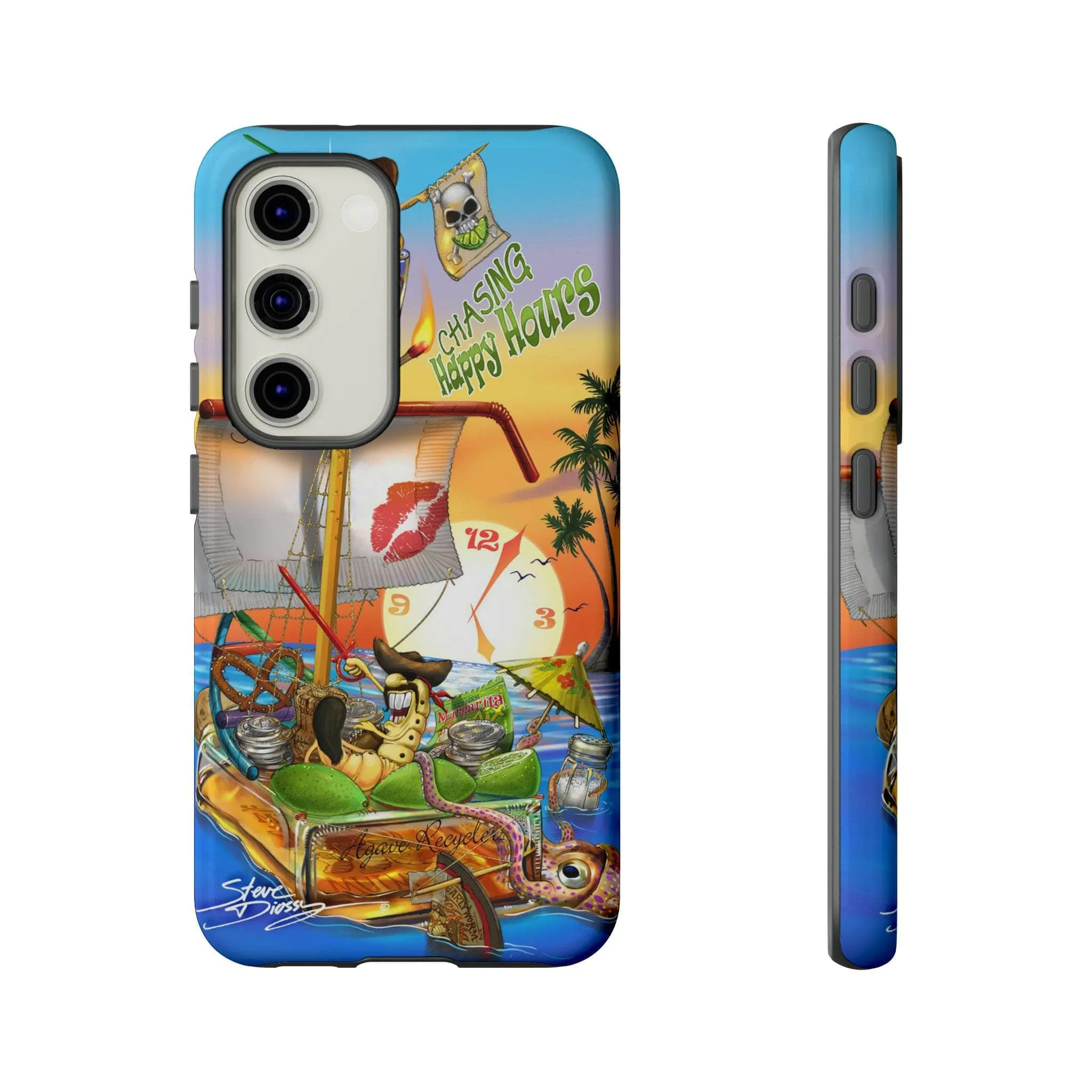 "Chasing Happy Hours" Tough Phone Cases