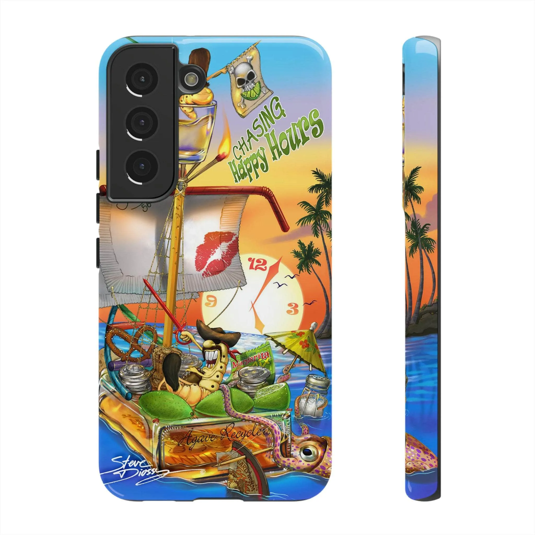 "Chasing Happy Hours" Tough Phone Cases