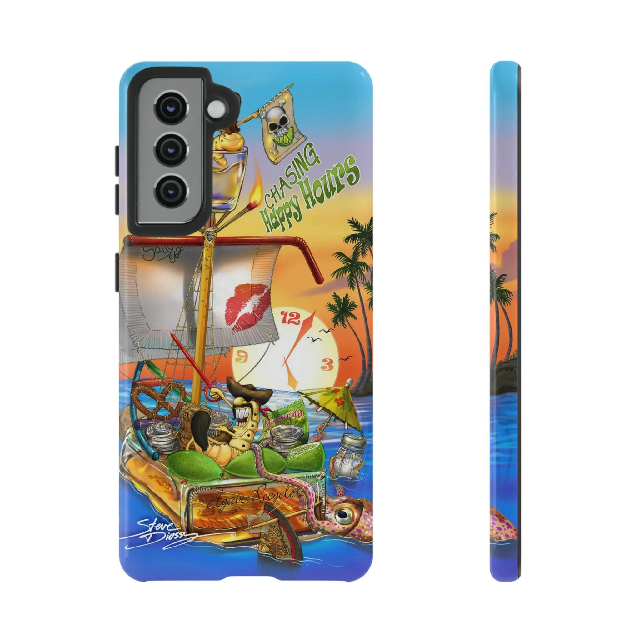 "Chasing Happy Hours" Tough Phone Cases