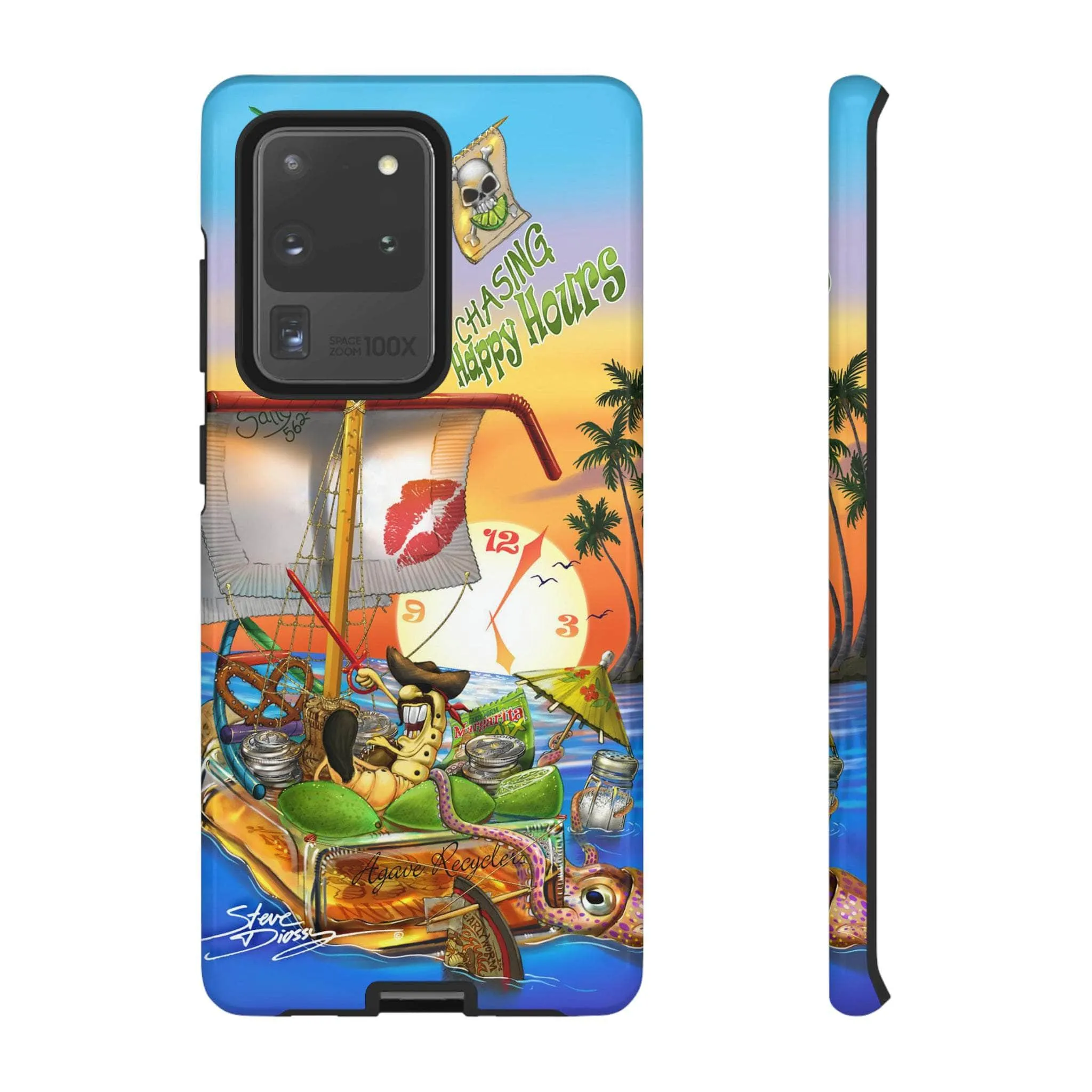 "Chasing Happy Hours" Tough Phone Cases