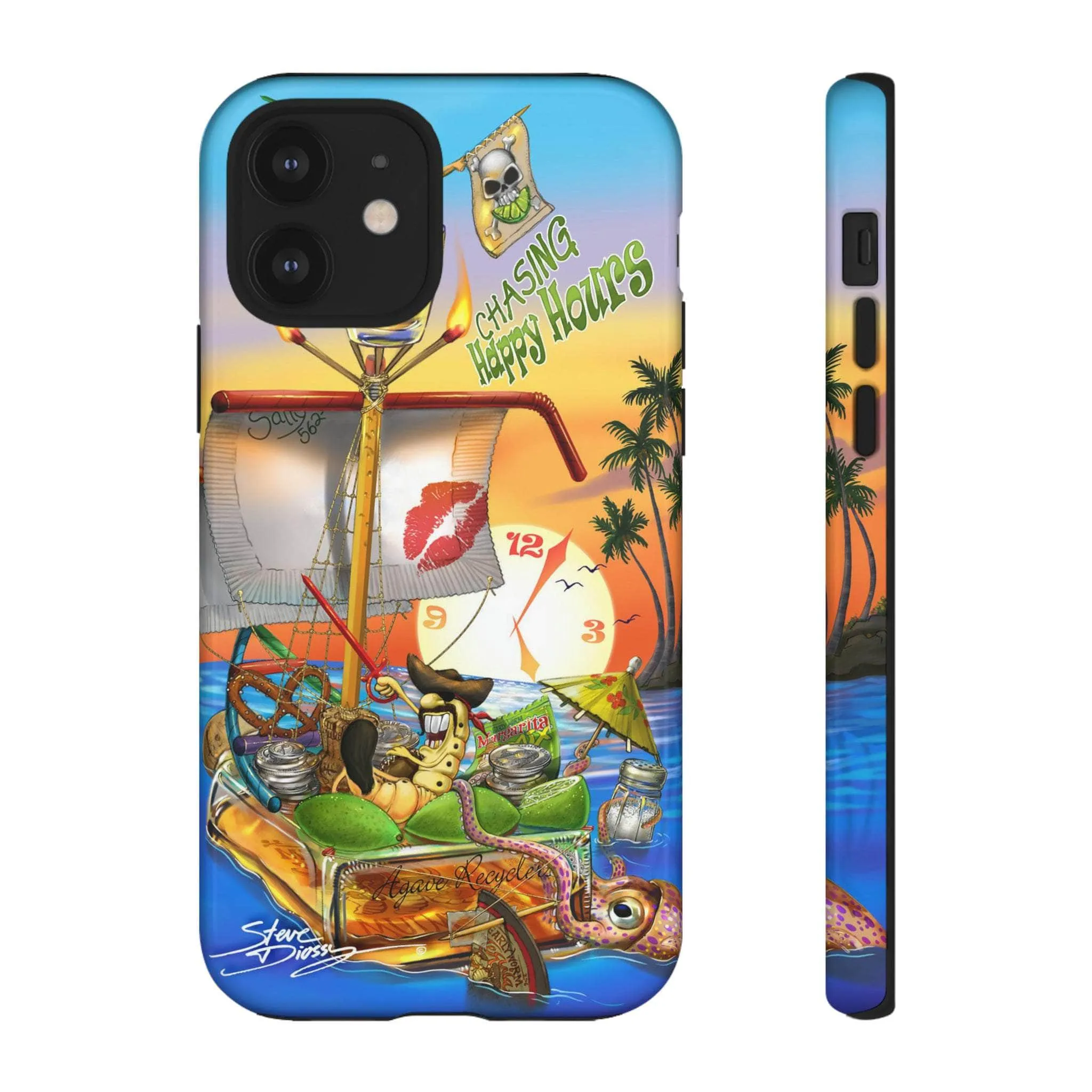 "Chasing Happy Hours" Tough Phone Cases