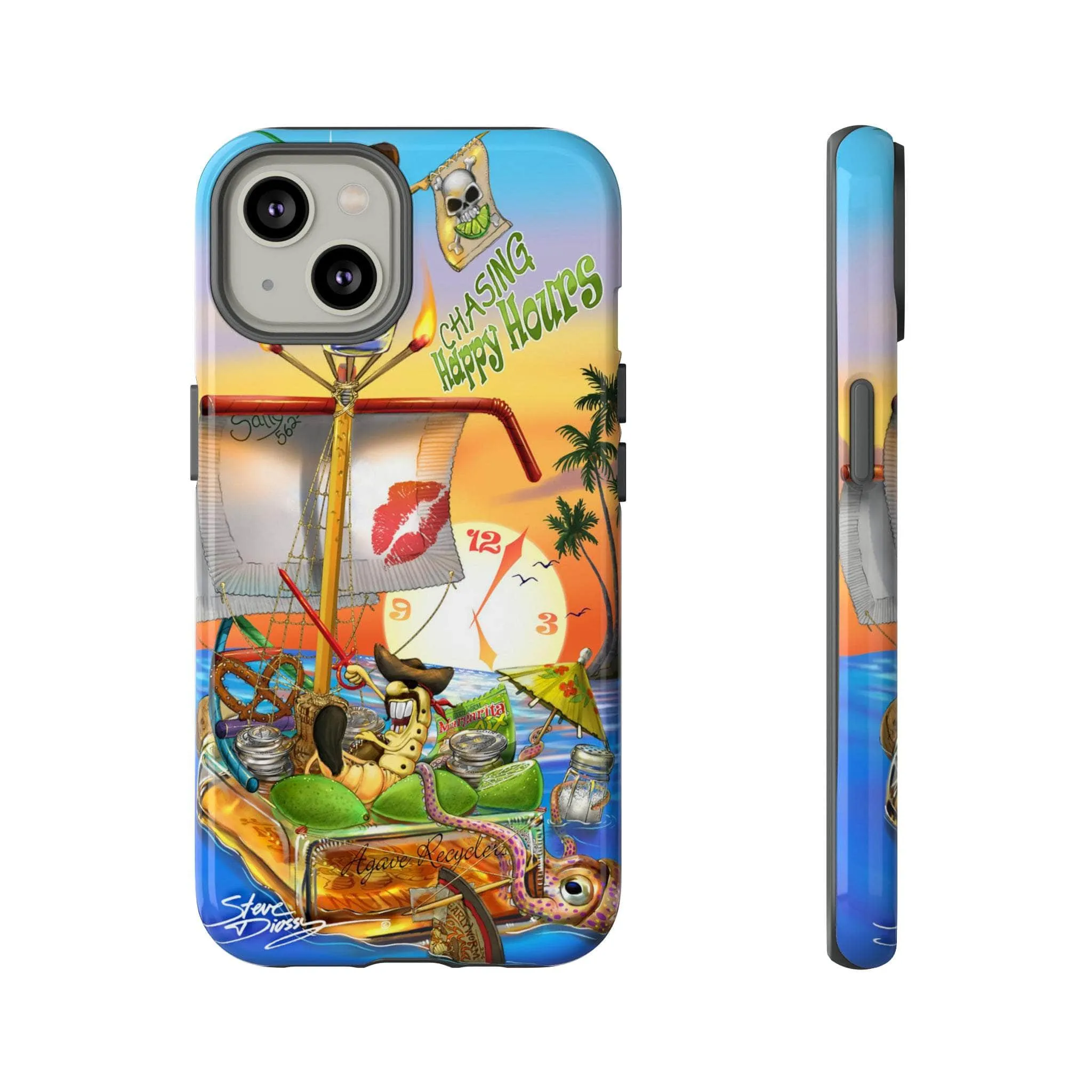 "Chasing Happy Hours" Tough Phone Cases