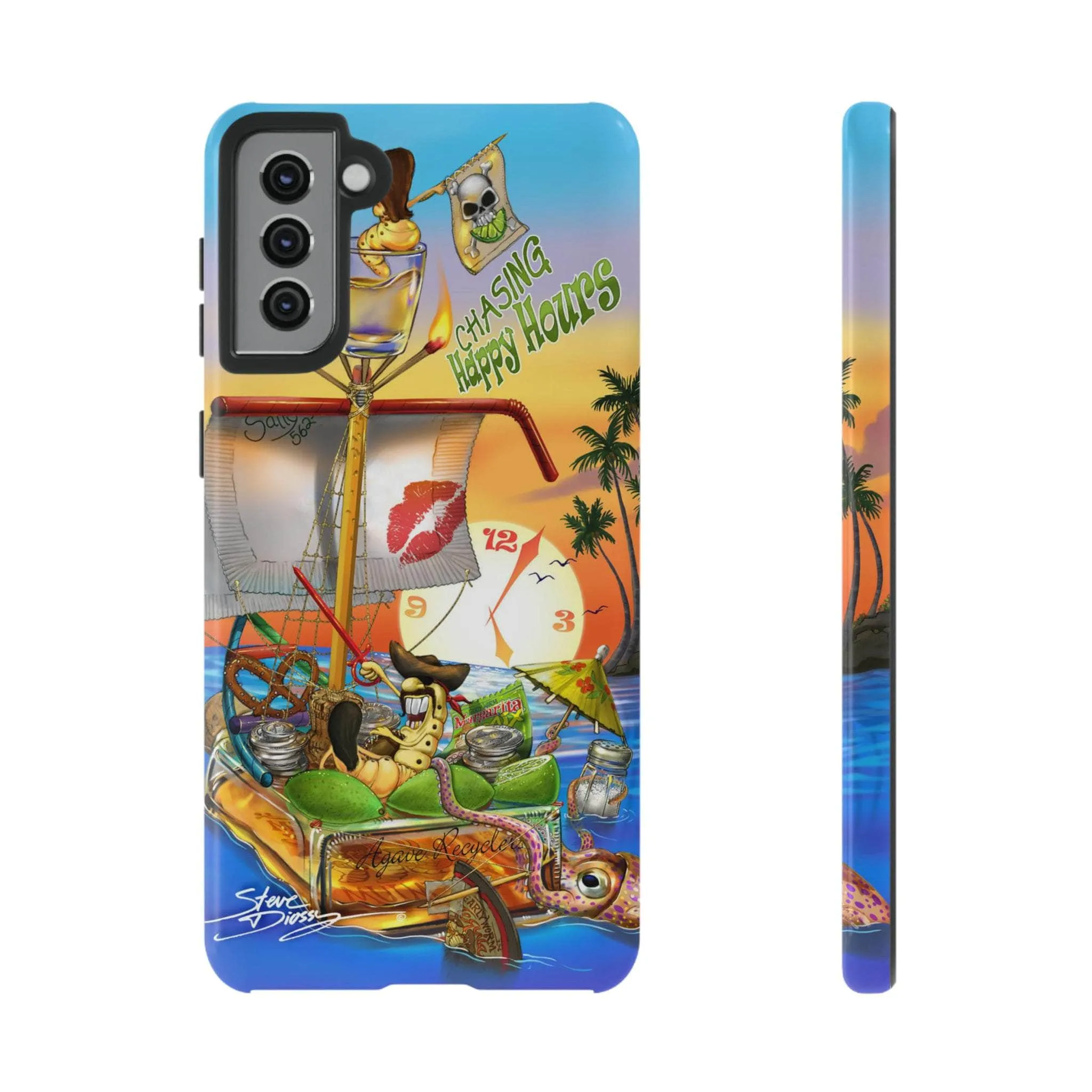 "Chasing Happy Hours" Tough Phone Cases