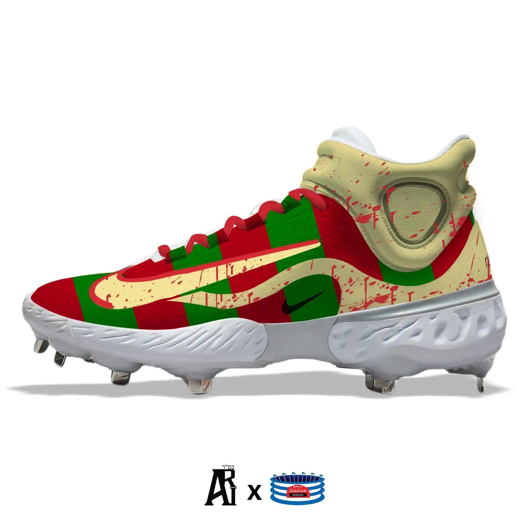 "Freddy" Nike Alpha Huarache Elite 4 Mid Cleats