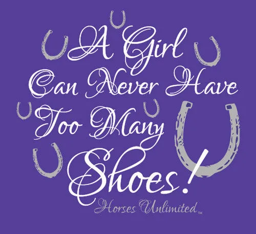 "Shoes-Horseshoes" Horses Unlimited Adult T-Shirt