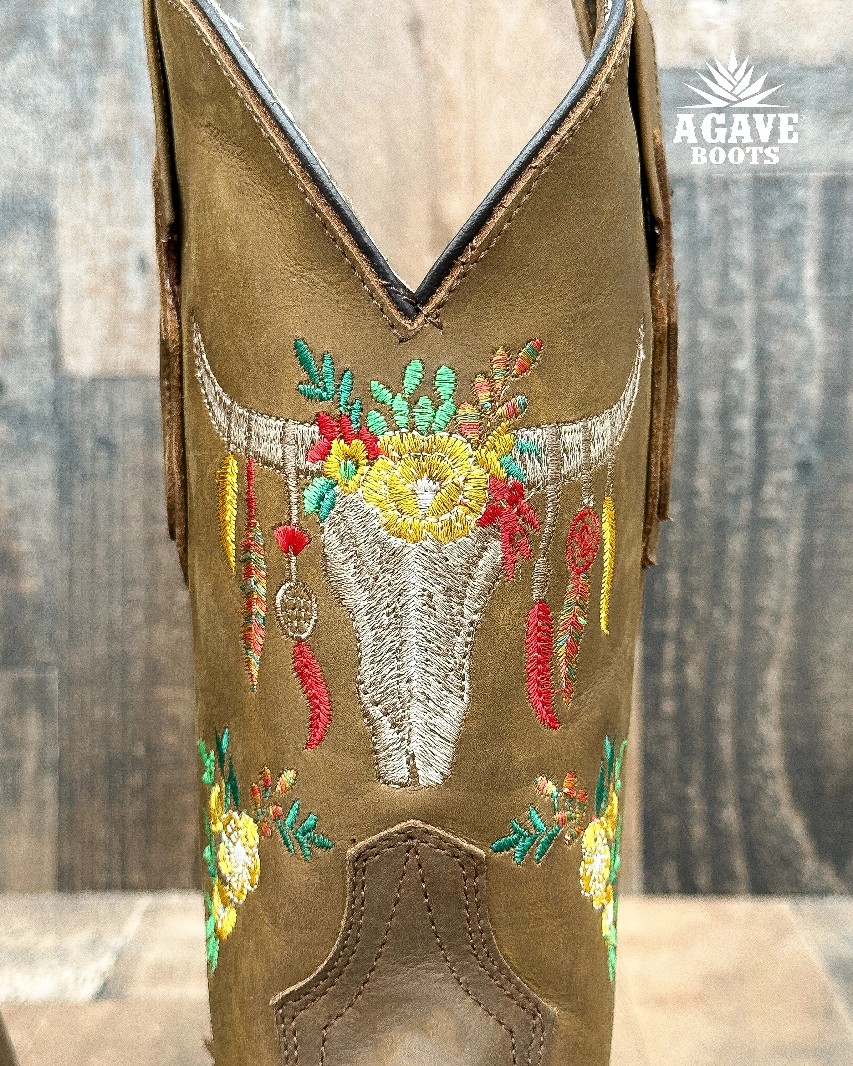 "SKULL" | WOMEN SQUARE TOE COWBOY BOOTS