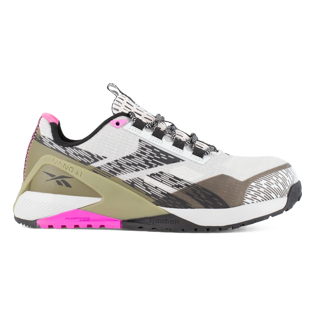 Reebok Work Nano X1 Adventure Silver Green Pink Women's Safety Toe