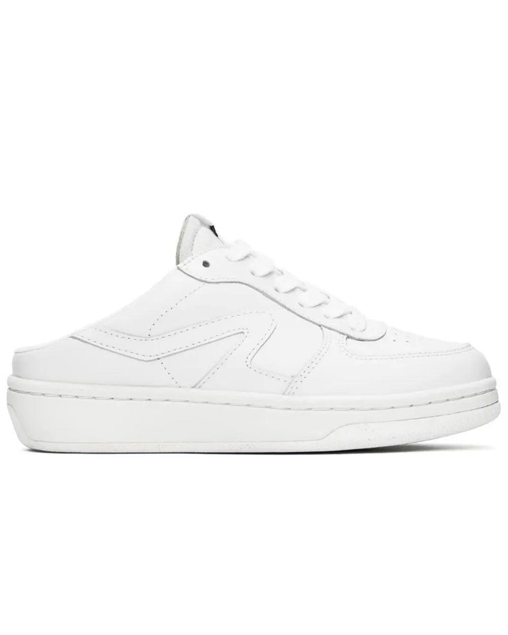 Retro Court Mule in White