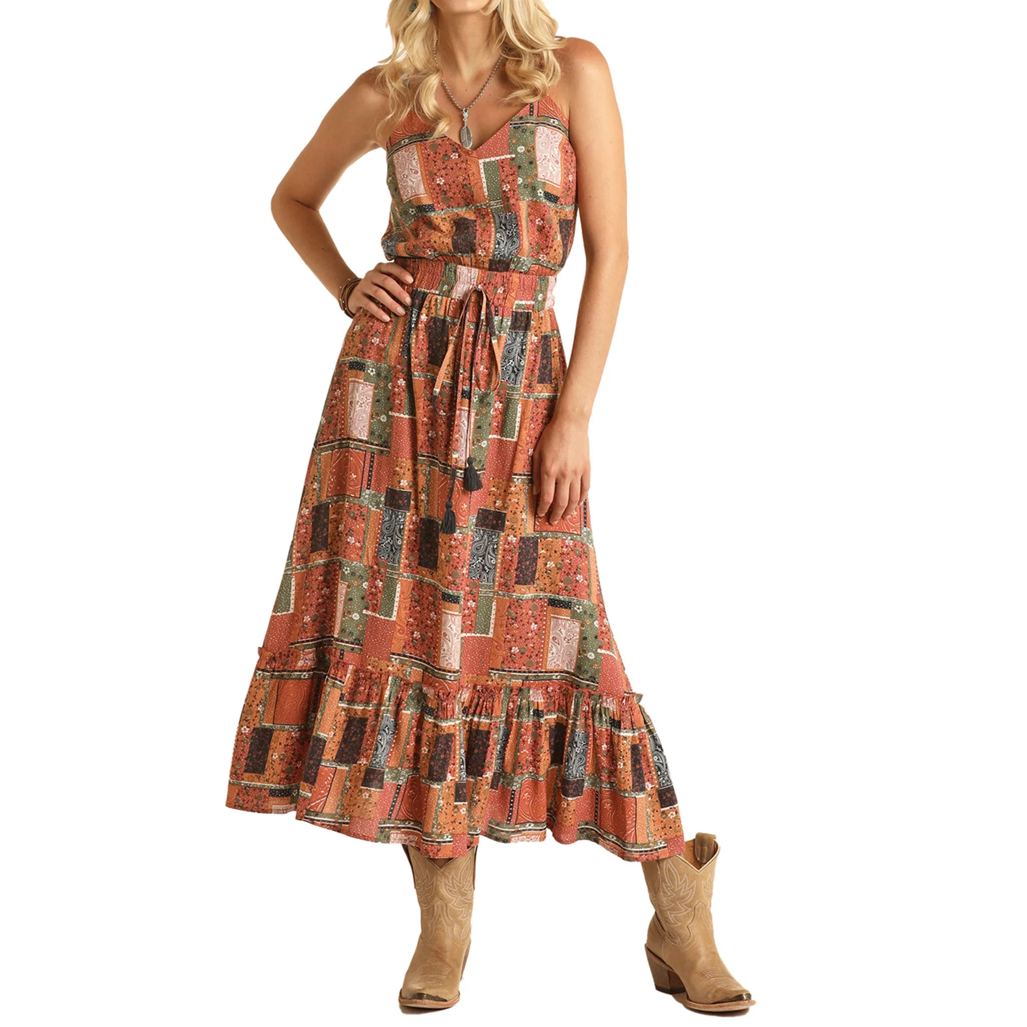 Rock & Roll Women's Multi Patch Dress