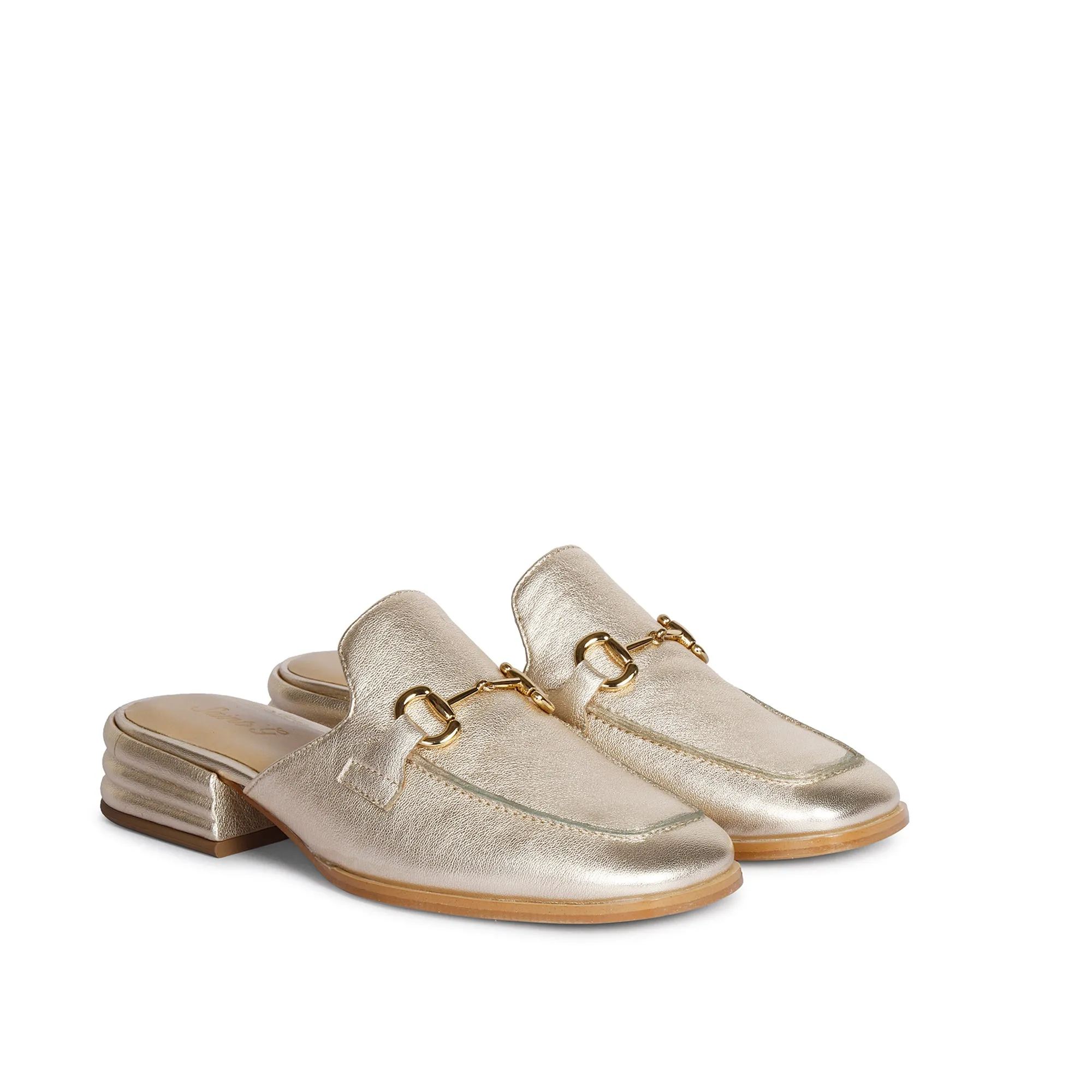 Salvie Platin Leather Mule