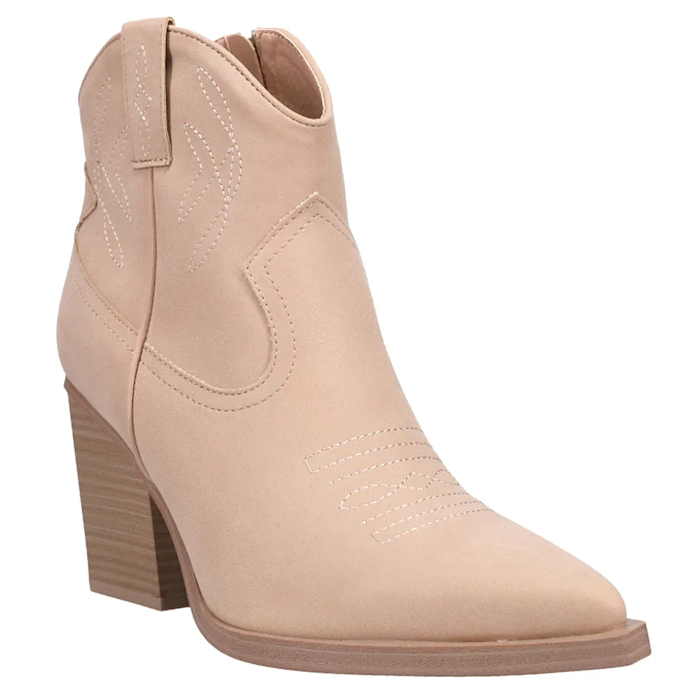 Sawyer Pointed Toe Cowboy Booties