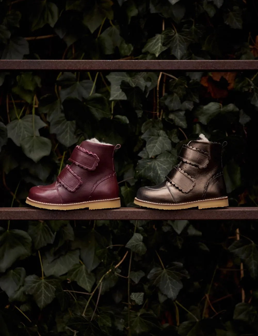 Scallop Winter Boot - Plum