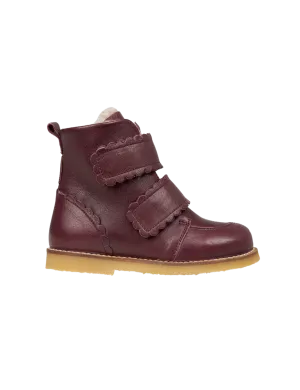 Scallop Winter Boot - Plum