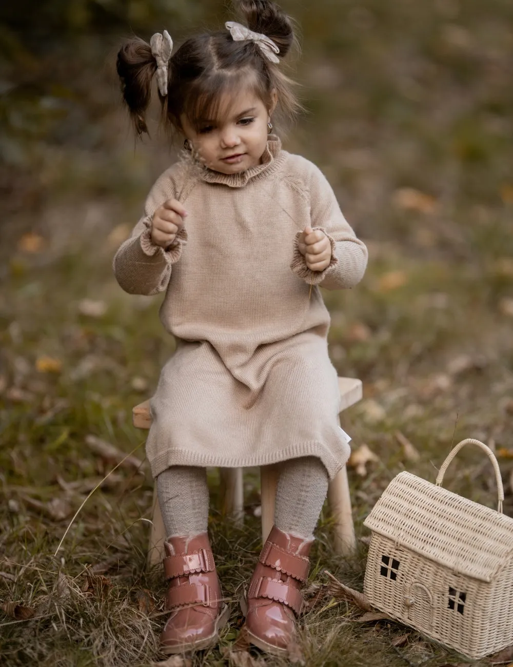 Scallop Winter Boot - Rose Clay Patent