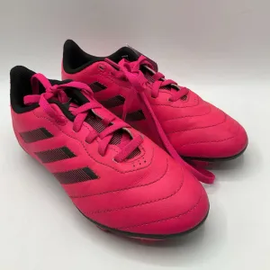 Size 2.5Y: Adidas Pink Lace-Up Soccer Cleats