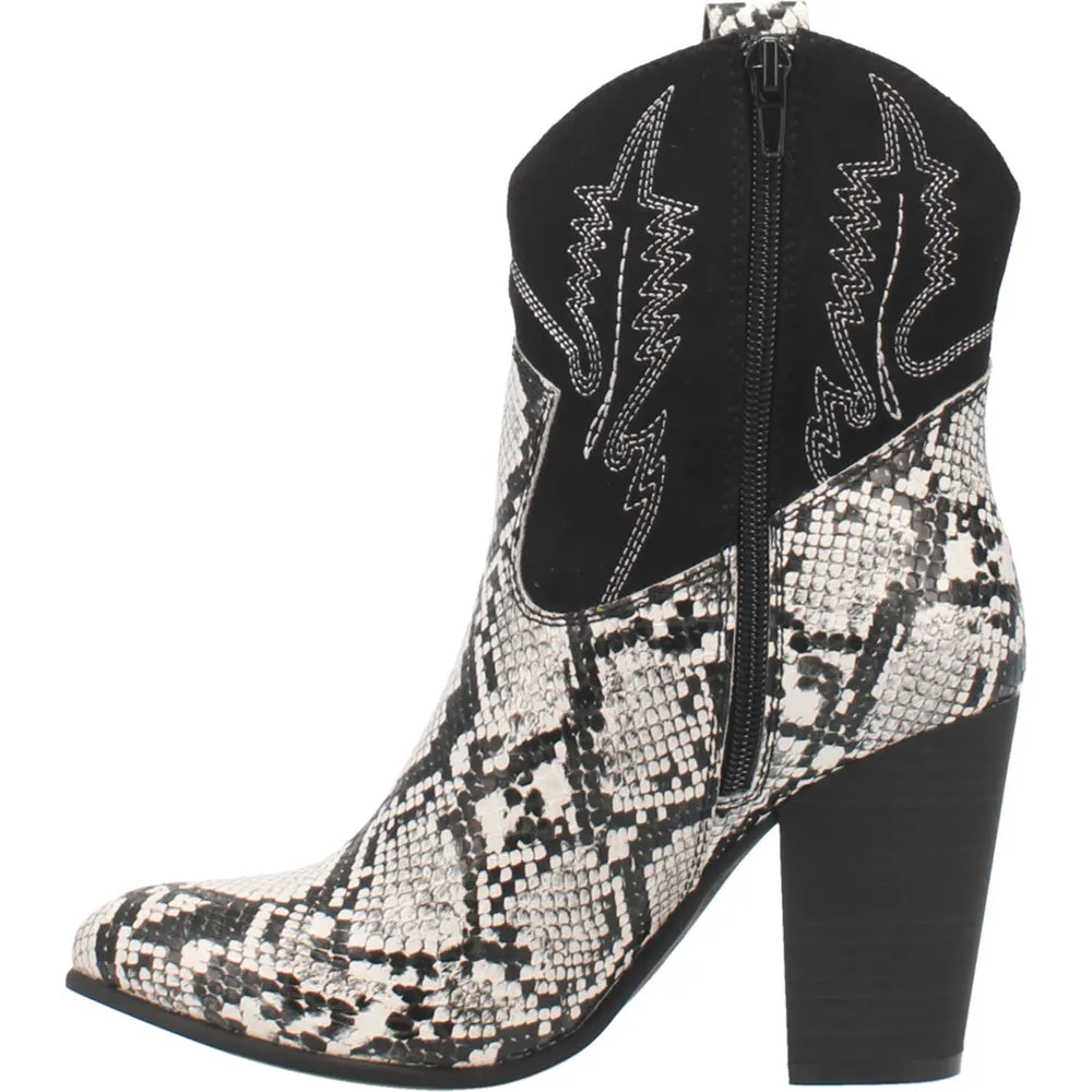 Slayer Snake Round Toe Cowboy Booties