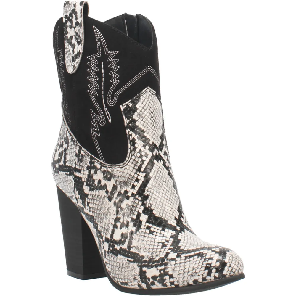 Slayer Snake Round Toe Cowboy Booties