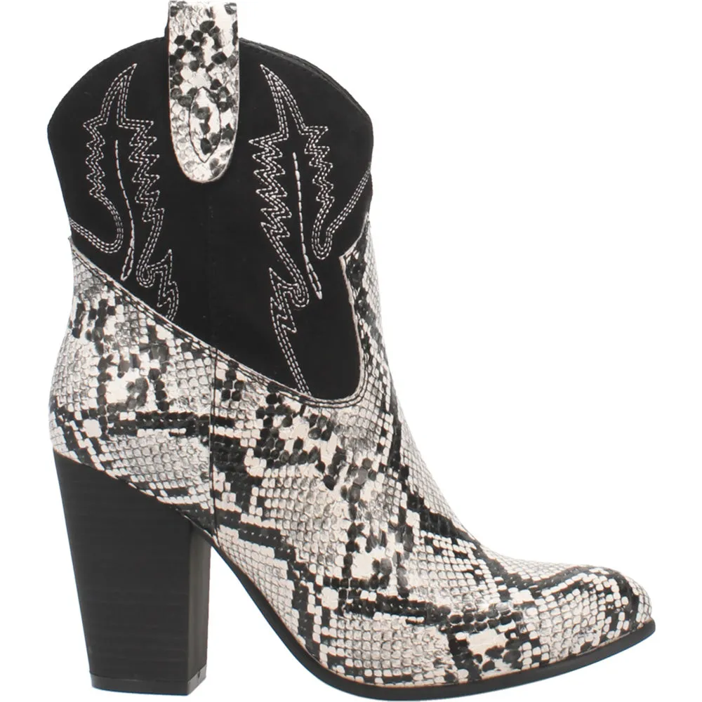 Slayer Snake Round Toe Cowboy Booties