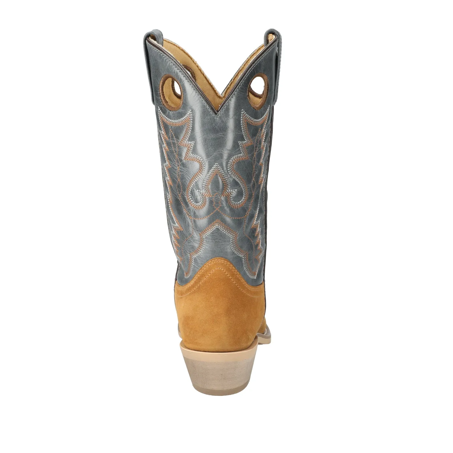 Smoky Mountain Boots Mens Santa Fe Tan/Blue Leather Cowboy Boots