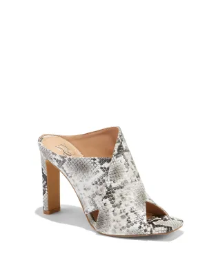 Sofia Cris-Cross High-High Mule - Snake-Print