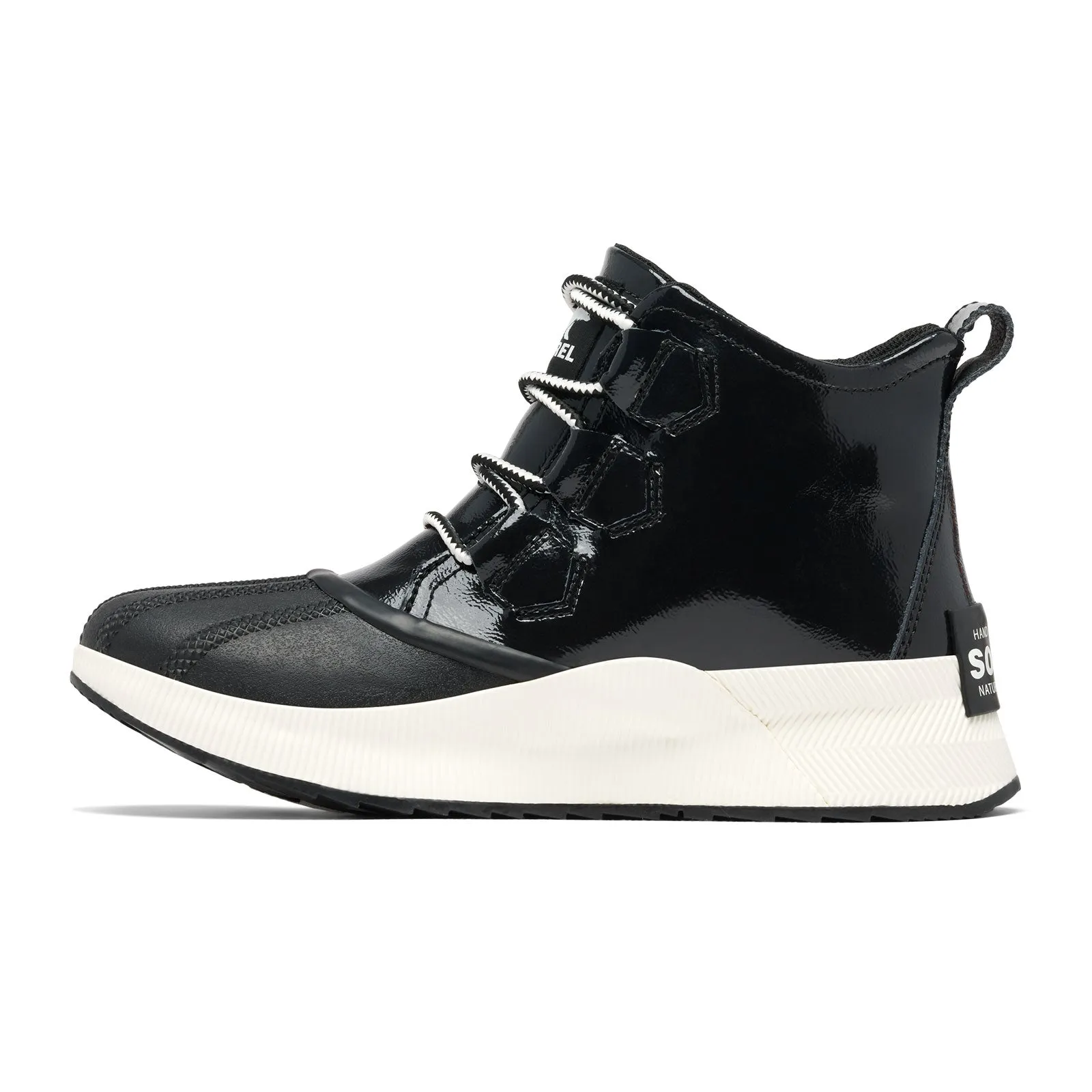 Sorel Out 'N About III Classic Waterproof Ankle Boot (Women) - Black Leather/Sea Salt Suede