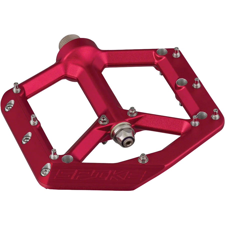 Spike Pedals Platform Aluminum 9/16 - Red