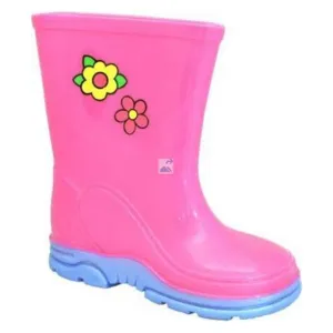 Stormwells Puddle Boot Pink/Lilac Kids Wellingtons