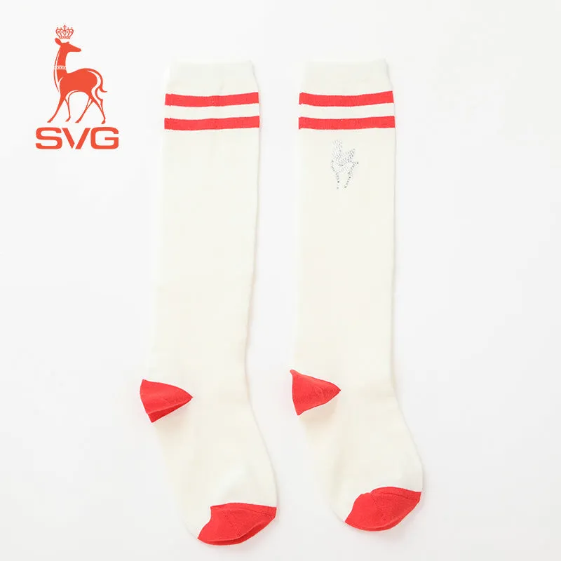 SVG Women's Casual Stripe Athletic Socks