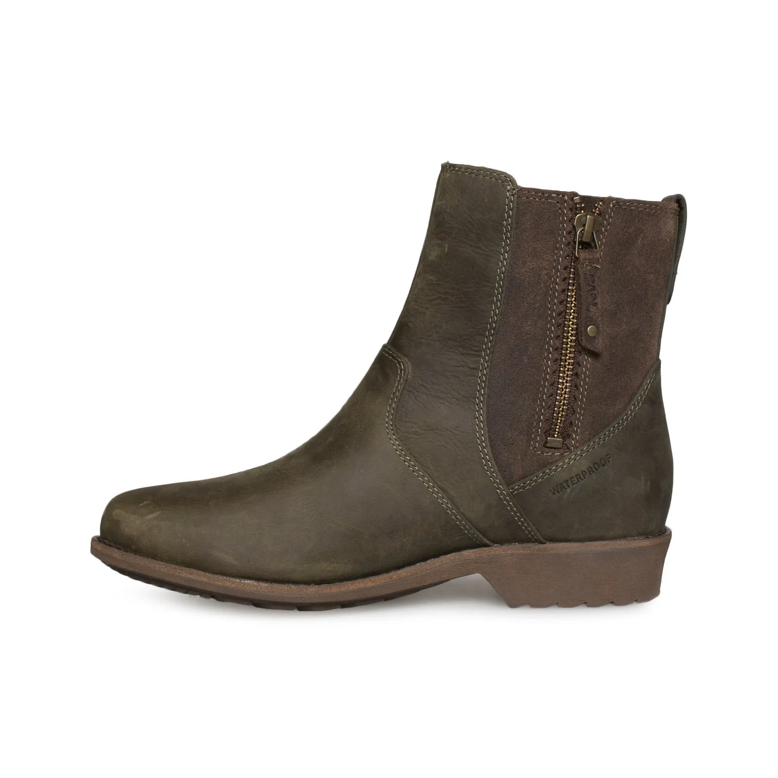 Teva Ellery Ankle Dark Olive Boots - Women's