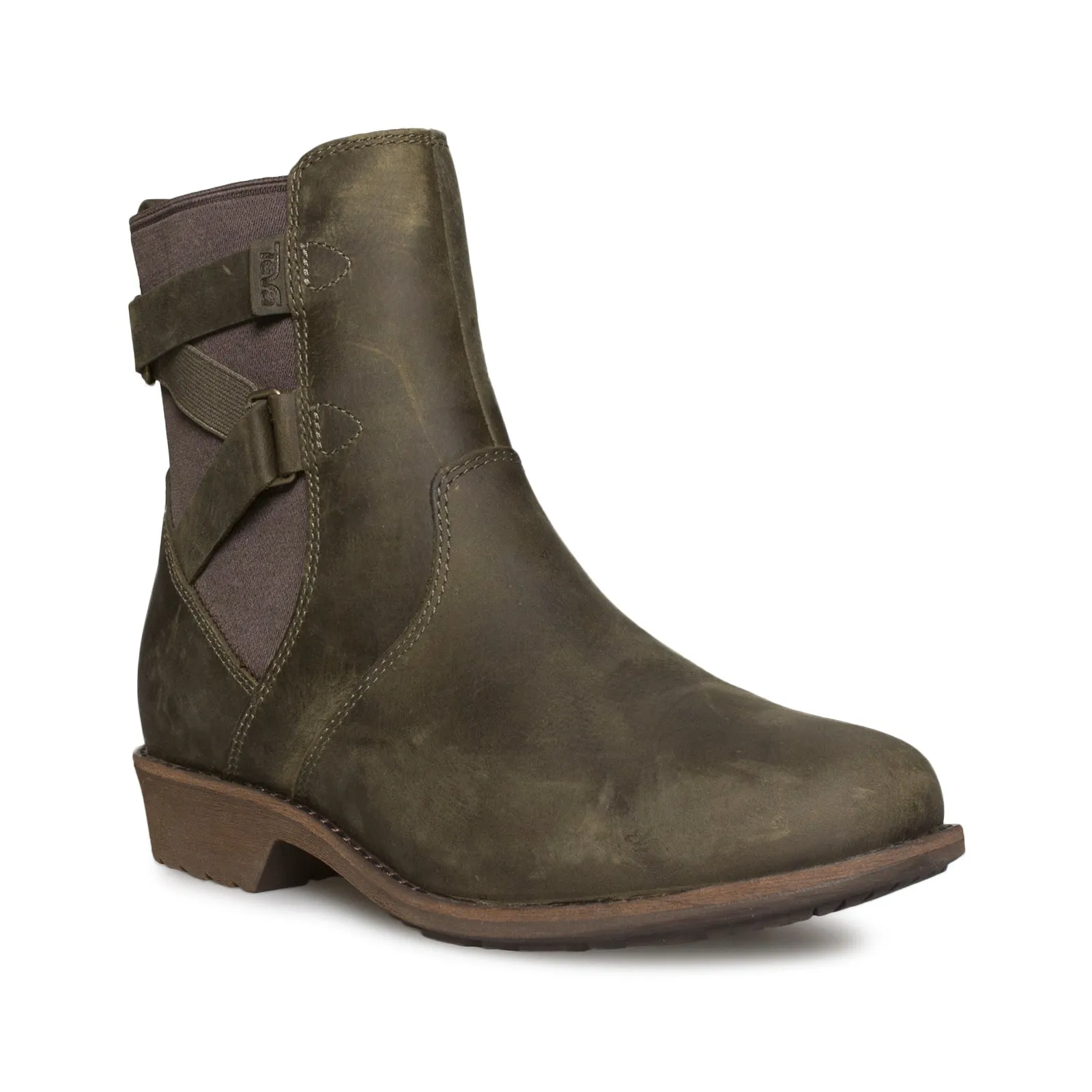 Teva Ellery Ankle Dark Olive Boots - Women's